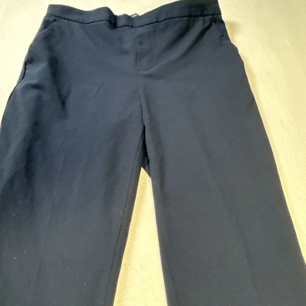 Banana Republic Womens‎ Hayden Pull On Pants size 8 Navy Blue With Pockets